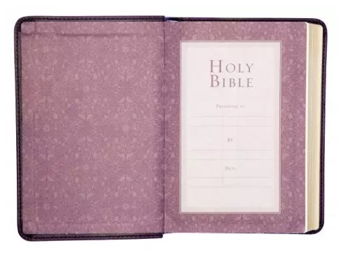 KJV Holy Bible, Compact Large Print Faux Leather Red Letter Edition - Ribbon Marker, King James Version, Saddle Tan - Image 2