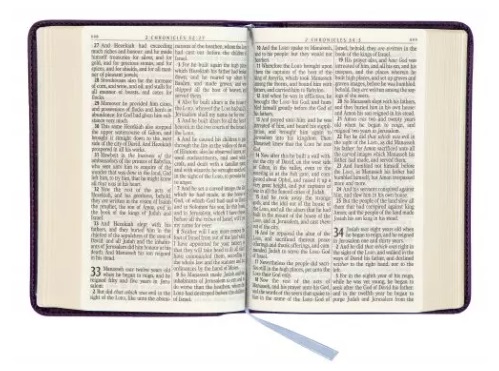 KJV Holy Bible, Compact Large Print Faux Leather Red Letter Edition - Ribbon Marker, King James Version, Saddle Tan - Image 7